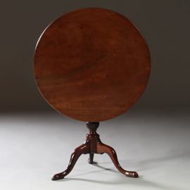 Massief mahonie Georgian Tilttoptable ca 1810  (No.950125)