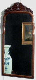 Antieke Spiegels / grote Soester spiegel, facet geslepen met losse kroon (No.80155)