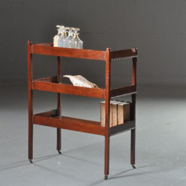 Antieke bijzettafels / Victoriaanse "What not" / etagere 1900 mahonie  (No.530935)