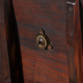 Antieke bijzettafels /  Engelse kleine wijntafel / tilttoptable ca. 1870 in mahonie (No.411559)