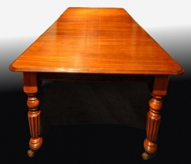 Antieke tafel / Coulissentafel Engels mahonie ca. 1925 met drie originele inleg-bladen 2.70 m  (No.493199)