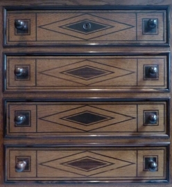 Antieke kast / Art Deco dressoir met marmer blad ca. 1910 (No.8355)