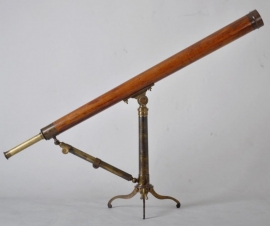 Antieke Sterrenkijker / Grote Engelse telescoop ca. 1875 lengte 1,47 m.  (No.98514)