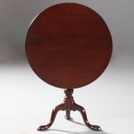 Antieke bijzettafels / Georgian III Tilttop ±1800 met Bird cadge altijd de juiste sandwich voor handen (No.841245)