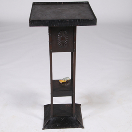 Metalen plantentafel Frans art deco ca 1925 - Wintertuin tafel of statafel (No.322110)