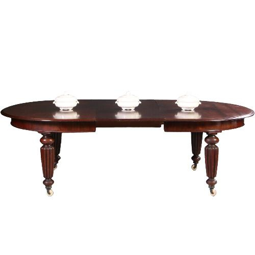Antieke tafel / Prachtig doorleefde Victoriaanse mahonie pull out table ca. 1865 (No.641556)