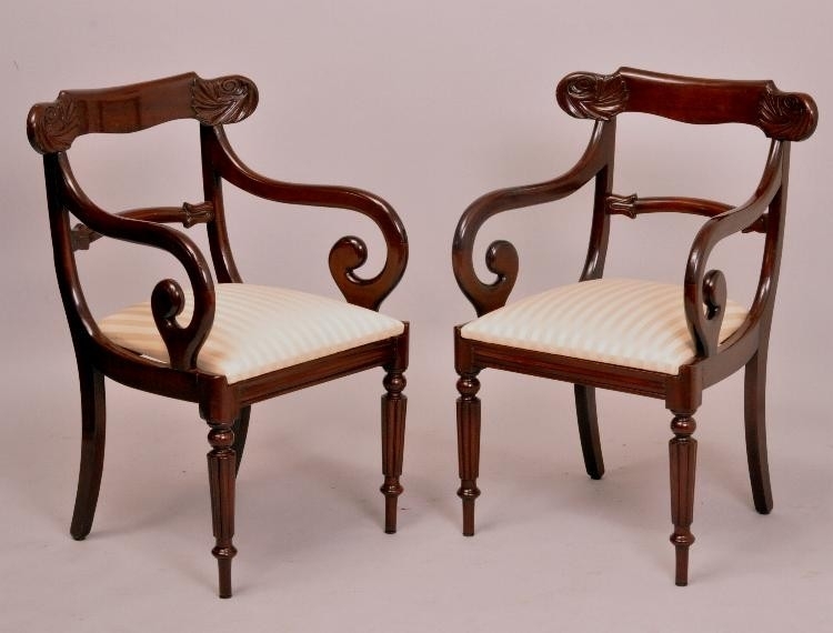tekst meester vergeten Antieke eetkamerstoelen / 8 Victoriaanse stoelen waarvan 2 met armleuningen  de zittingen... (No.473615) | Verkochte antieke meubelen bibliotheek /  beeldbank / archief | AntiekSite.nl