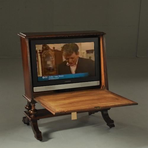Antiek varia Prentenkabinet 1890 of portfoliostandard of toch een "TV- ?! (No.981321) | Antieke meubelen bibliotheek / beeldbank / archief | AntiekSite.nl