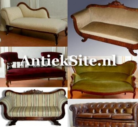 antieke bank en sofa