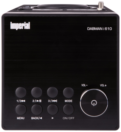 Imperial DABMAN i610 stereo 2.2 hybride internetradio met DAB+ en FM, USB en Bluetooth, zwart