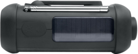 Muse MH-08 MB nood radio op zonne-energie en zaklamp, met Bluetooth ontvangst