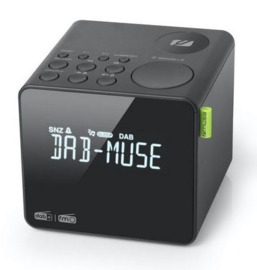 Muse M-187CDB DAB+ en FM wekker klokradio met groot LCD display