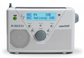 Roberts SolarDAB 2 radio met DAB+ en FM met zonnepaneel, wit