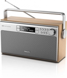 Philips AE5220/12 retro stereo DAB+ en FM portable radio
