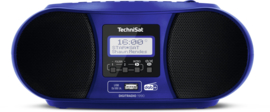 TechniSat DigitRadio 1990 stereo boombox met DAB+ Radio, FM, CD speler, USB en Bluetooth, blauw