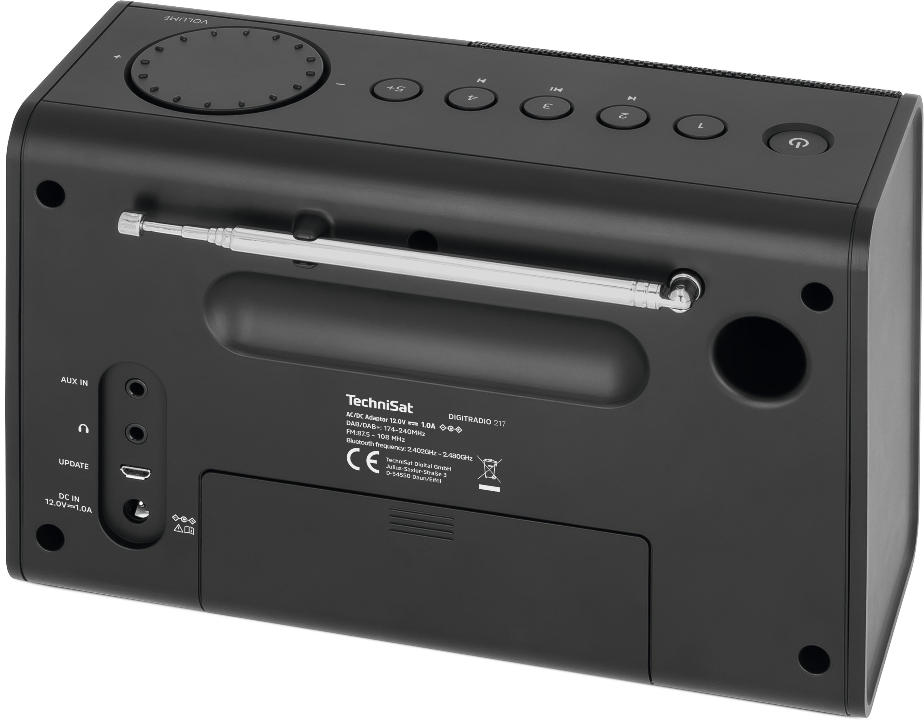 TechniSat DigitRadio 217 portable DAB+ en FM radio met Bluetooth ontvangst