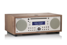 Tivoli Audio Music System+ hifi stereo systeem met DAB+ / FM, Bluetooth, CD-speler en wekkerradio, Walnut - Beige, OPEN DOOS