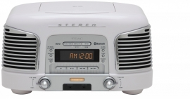 Teac SL-D930 retro 2.1 geluidssysteem met CD, radio en Bluetooth, wit