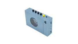 We Are Rewind Kurt draagbare oplaadbare stereo cassette speler met Bluetooth zender, blauw
