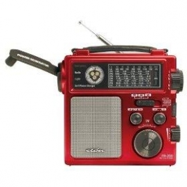 Eton FR250 opwindradio (AM / FM / SW, Rood)