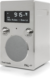 Tivoli Audio Model PAL+BT 2021 oplaadbare radio met DAB+, FM en Bluetooth, chrome