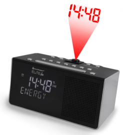 Soundmaster Elite Line UR8200SI DAB+ en FM wekkerradio met projectie