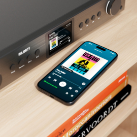 Majority Audio Fitzwilliam stereo hifi tuner met internetradio, DAB+, FM,  USB, Spotify en Bluetooth, zwart