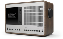 Revo SuperConnect radio met DAB+, internet, streaming, Bluetooth en Spotify, walnut silver