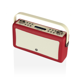 View Quest Hepburn MK 2 DAB+ radio met FM en Bluetooth, Red