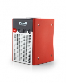 Pinell GO portable DAB+ en FM radio met ingebouwde accu, rood