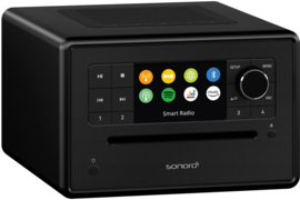 Sonoro Elite X internetradio met DAB+, FM, CD, Spotify en Bluetooth, zwart-zwart