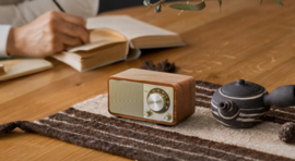 Sangean WR-7 PLUS mini FM radio met Bluetooth ontvangst, Natural Cherry