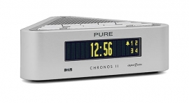 Pure Chronos II luxe wekkerradio (DAB / FM, Aluminium Zilver)