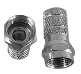 F connector voor coax 6,8 - 7,5mm opschroefbaar