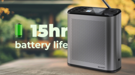 Sharp Osaka DR-530 draagbare en oplaadbare DAB+ en FM radio met Bluetooth en alarmfunctie