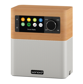 sonoro STREAM X internetradio met DAB+, FM, Bluetooth en USB, maple - white