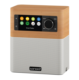 sonoro STREAM X internetradio met DAB+, FM, Bluetooth en USB, maple - white, OPEN DOOS