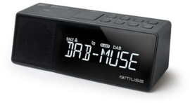 Muse M-172 DBT DAB+ en FM wekker klokradio met Bluetooth ontvangst