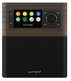 sonoro STREAM X internetradio met DAB+, FM, Bluetooth en USB, walnut-black