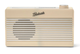 Roberts Rambler Mini retro DAB+ radio met FM en Bluetooth met oplaadbare accu, Pastel Cream