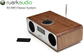 Ruark Audio R2 mk3 stereo systeem DAB+, FM, Internetradio, Bluetooth, USB en Spotify, Walnut