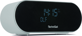 TechniSat DigitRadio 53 BT hoogwaardige stereo wekker radio met DAB+, FM en Bluetooth, lichtgrijs