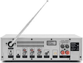 TechniSat DigitRadio 760 CD IR stereo hifi audio installatie met DAB+, FM en internet radio, met CD, Bluetooth en USB, zilver