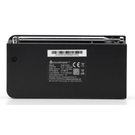 Soundmaster DAB175 SW kleine oplaadbare radio met DAB+, FM en Bluetooth