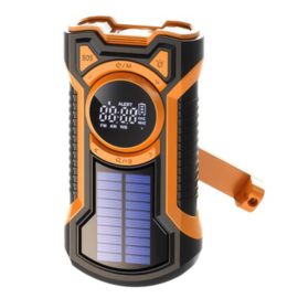 Hama Just in case nood radio powerbank met zaklamp, met handslinger dynamo en zonnepaneel