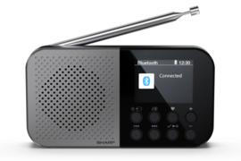 Sharp Osaka DR-520 oplaadbare DAB+ en FM zakradio met Bluetooth en alarmfunctie