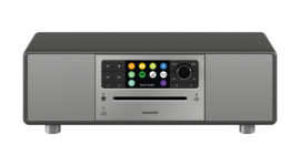 Sonoro Prestige stereo internetradio met DAB+, FM, CD, Spotify en Bluetooth, Matt Graphite - Silver