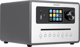 NOXON iRadio 500 CD alles-in-één radio met DAB+, FM en internetradio, USB, Bluetooth en CD, antraciet