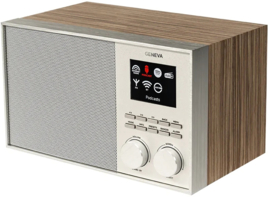 Geneva DeCon S internet, DAB+ en FM radio met Spotify en Bluetooth, champagne - walnut