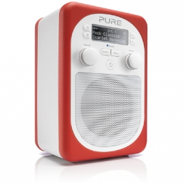 Pure Evoke D2 Mio DAB+ en FM radio met Bluetooth, Scarlet